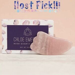 Chloe Emerald Natural Rose Quartz Gua Shua Facial Body Massager 50g/1.8 oz Acne
